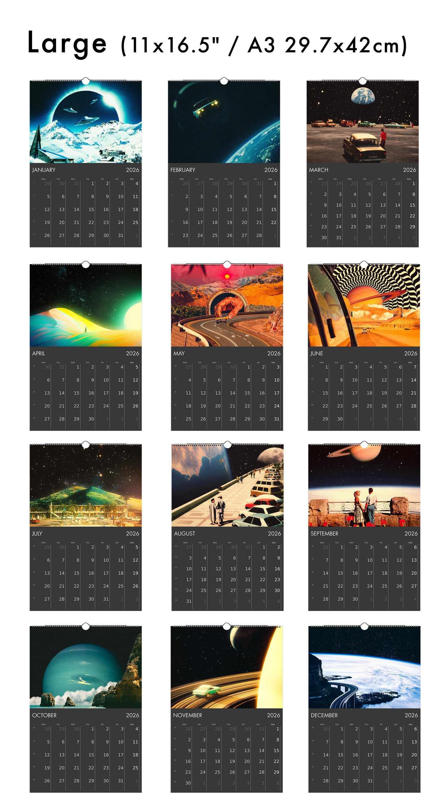 2026 Wall Calendar: The Classics