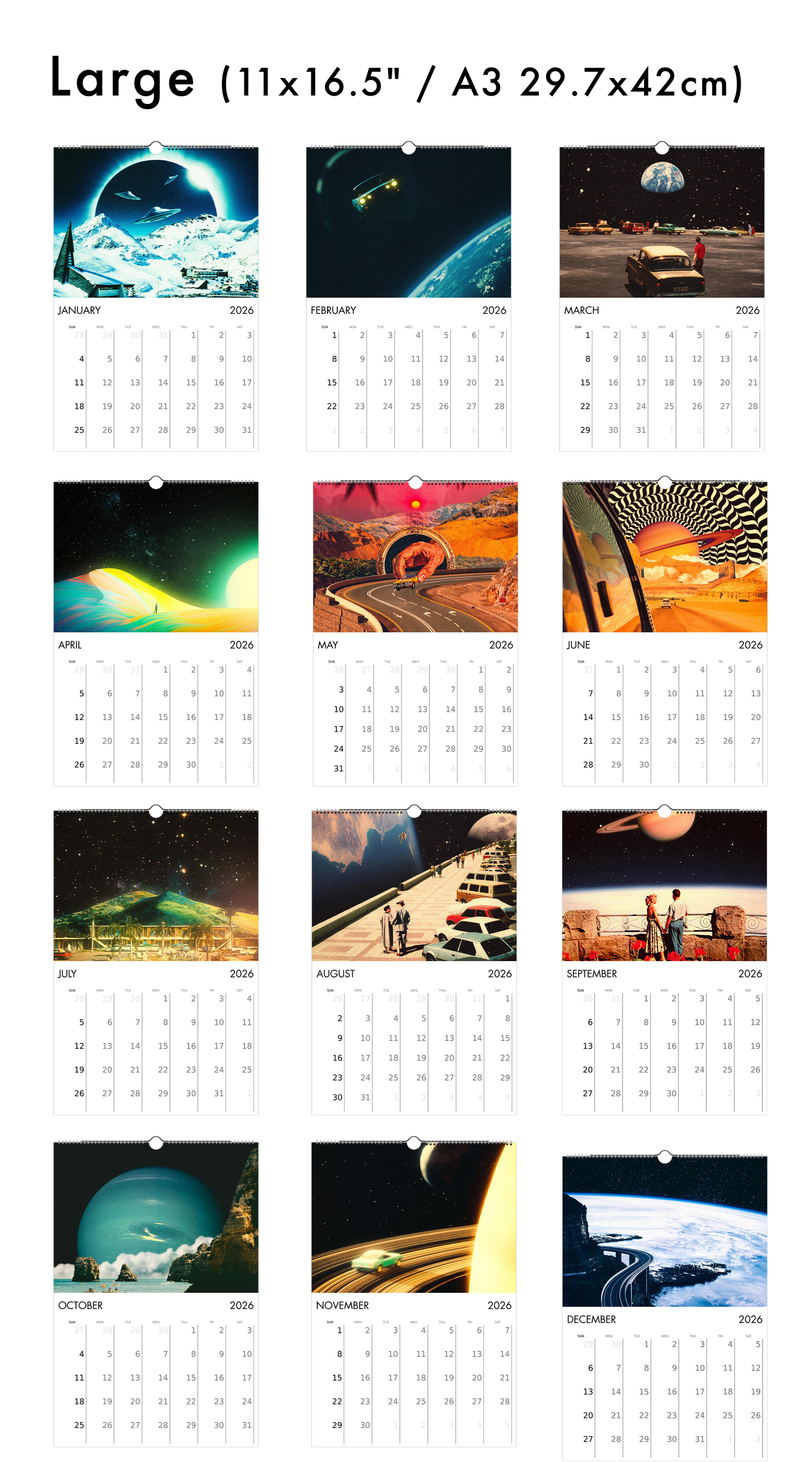 2026 Wall Calendar: The Classics