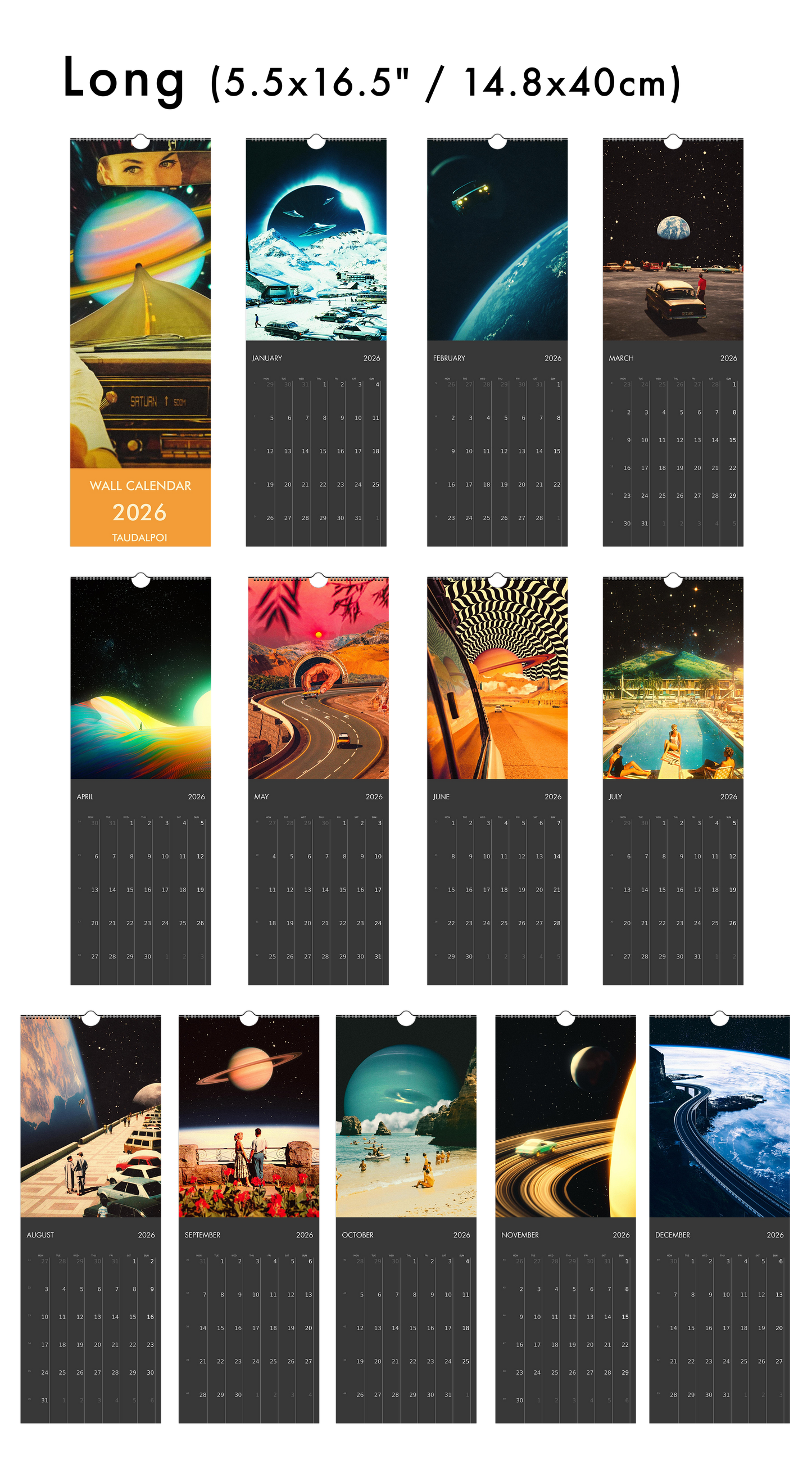 2026 Wall Calendar: The Classics