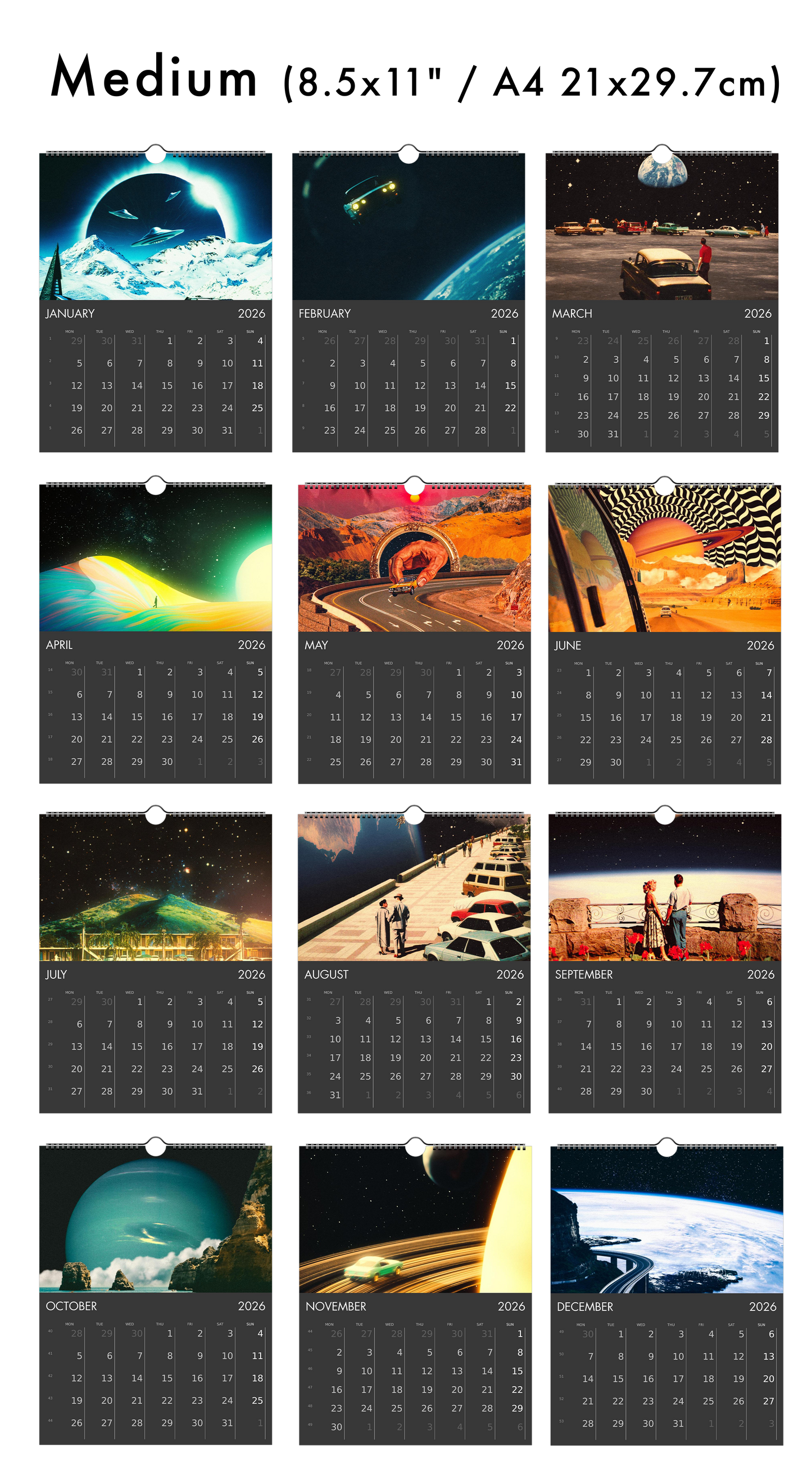 2026 Wall Calendar: The Classics
