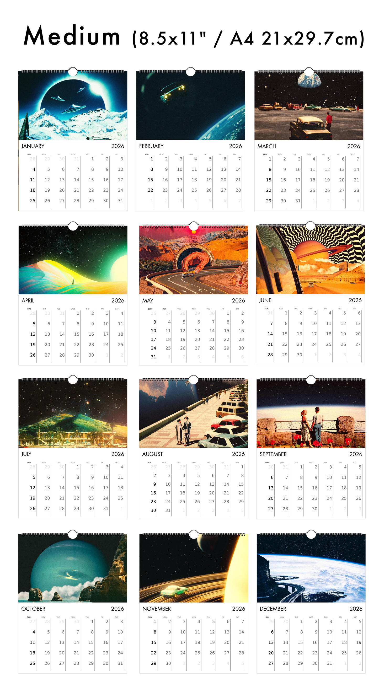 2026 Wall Calendar: The Classics