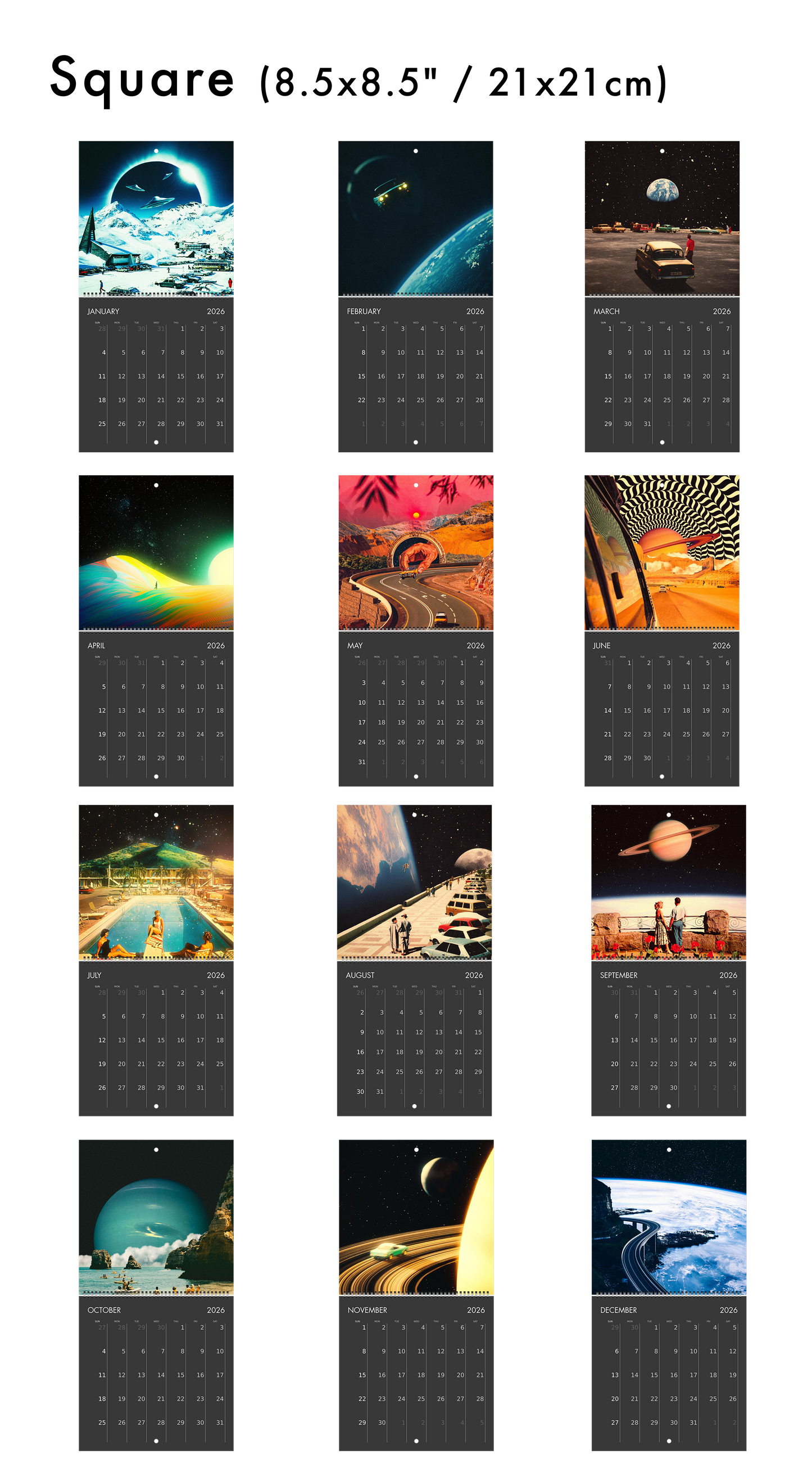 2026 Wall Calendar: The Classics
