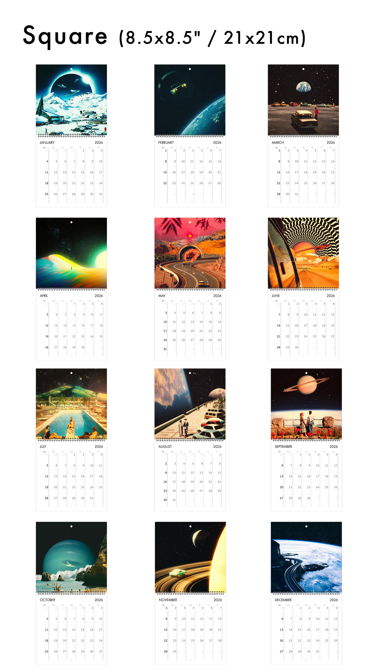2026 Wall Calendar: The Classics