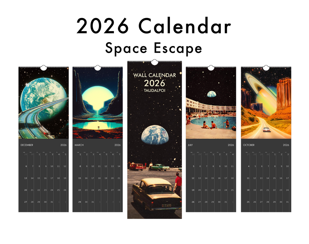 2026 Wall Calendar: Space Escape