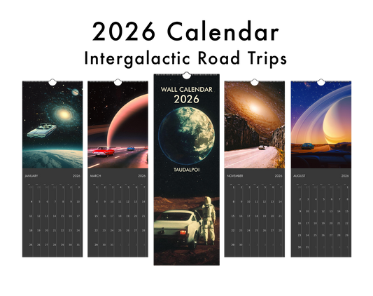 2026 Wall Calendar: Intergalactic Road Trips