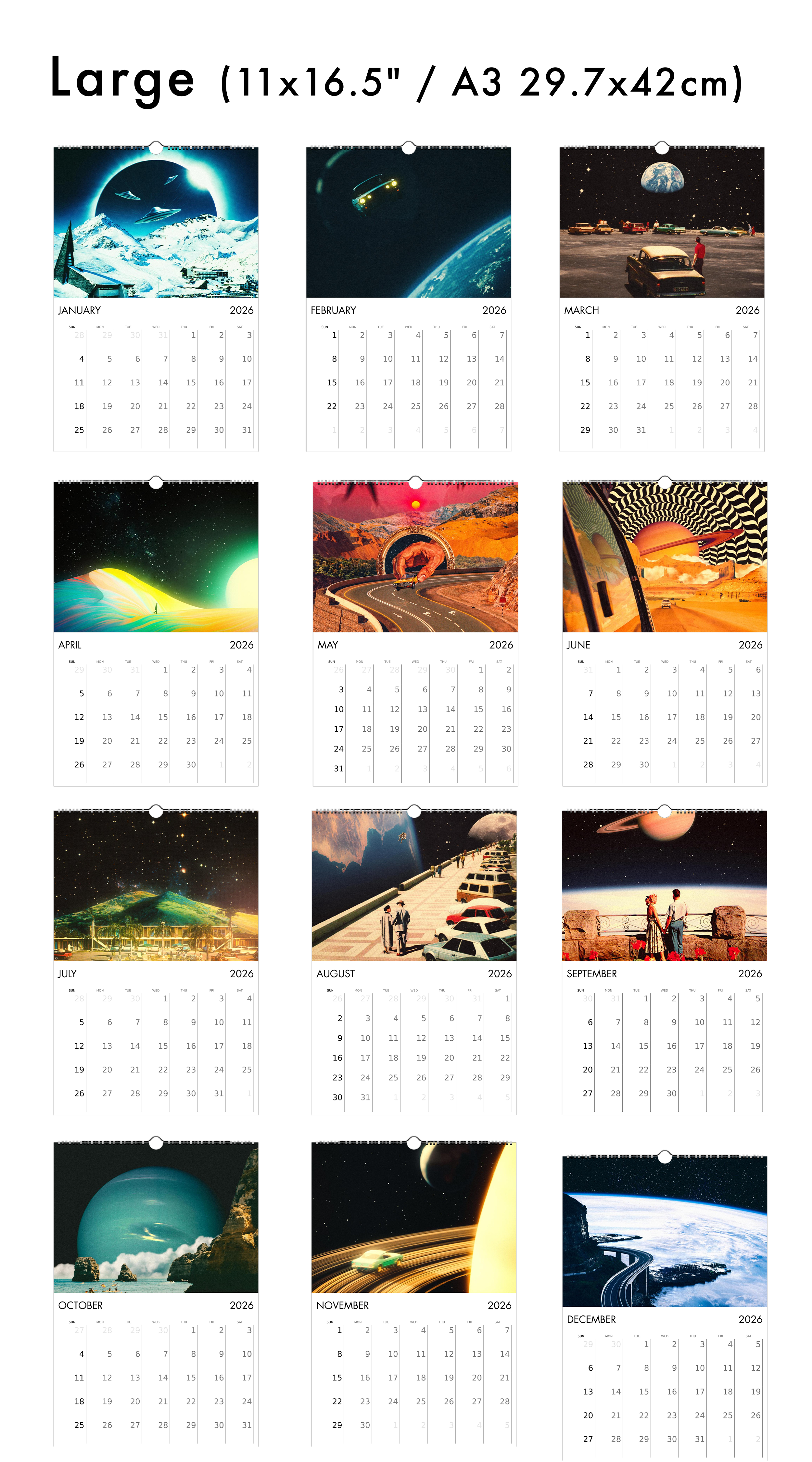 2026 Wall Calendar: The Classics