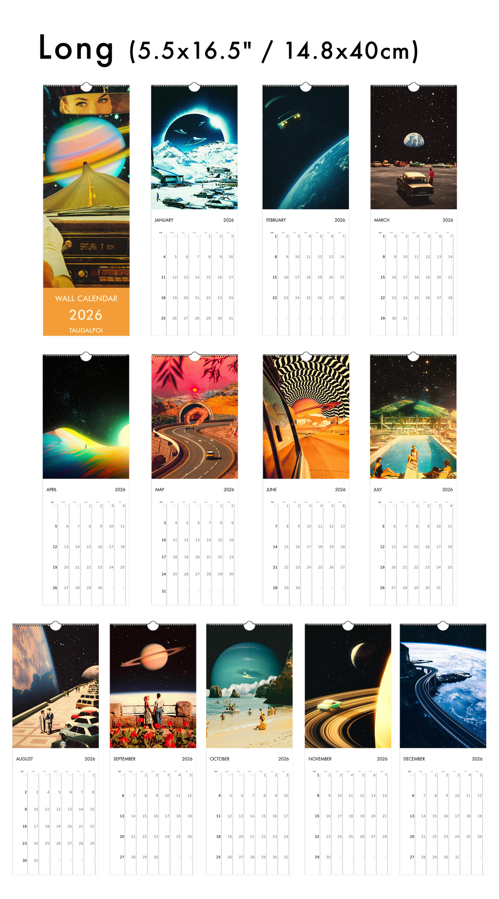 2026 Wall Calendar: The Classics