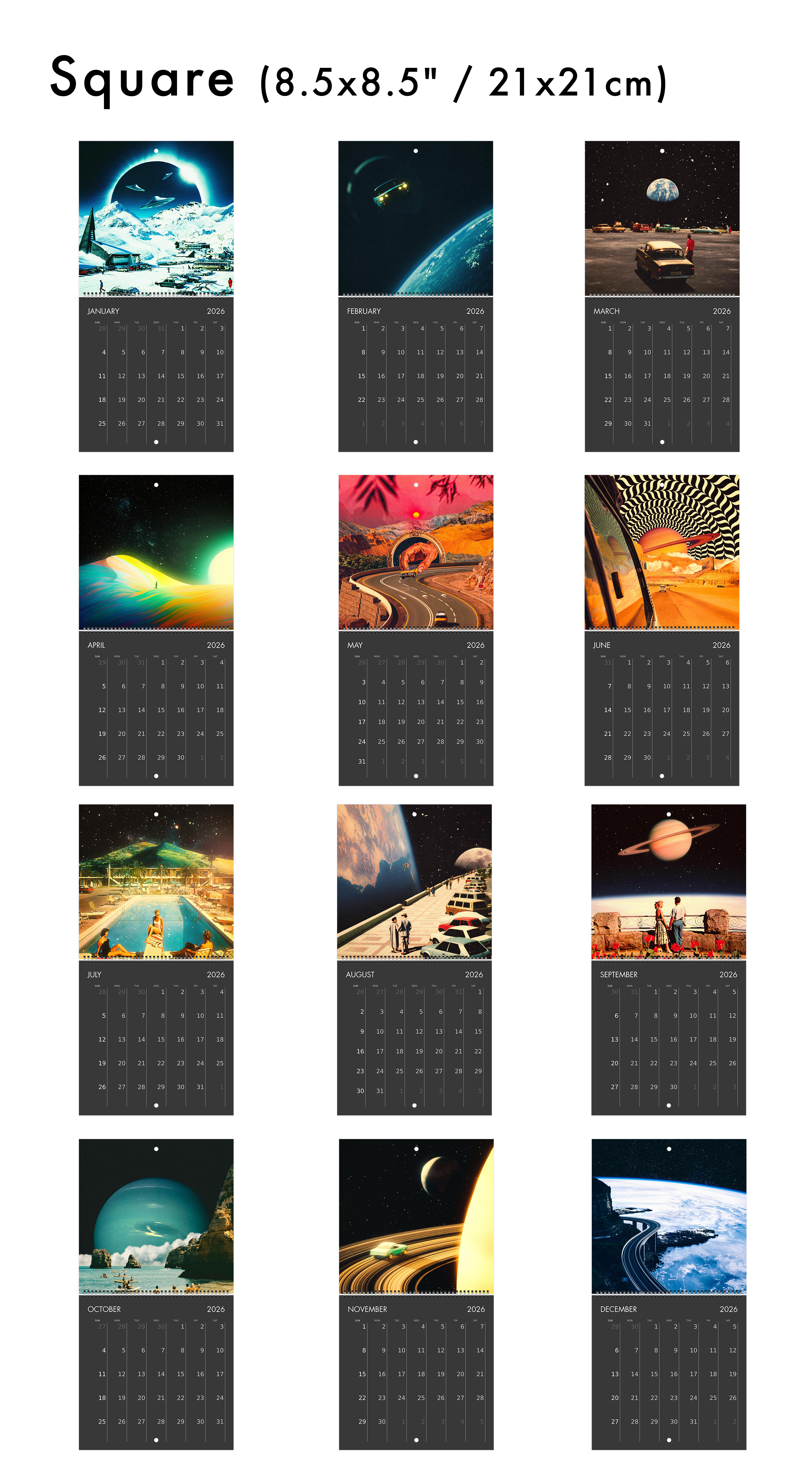 2026 Wall Calendar: The Classics