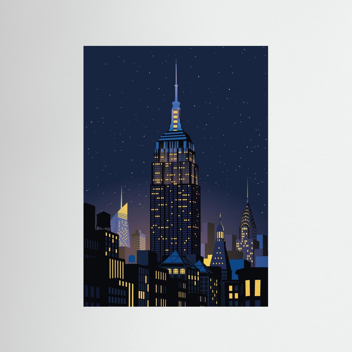 NYC Manhathan by night by Remko Heemskerk