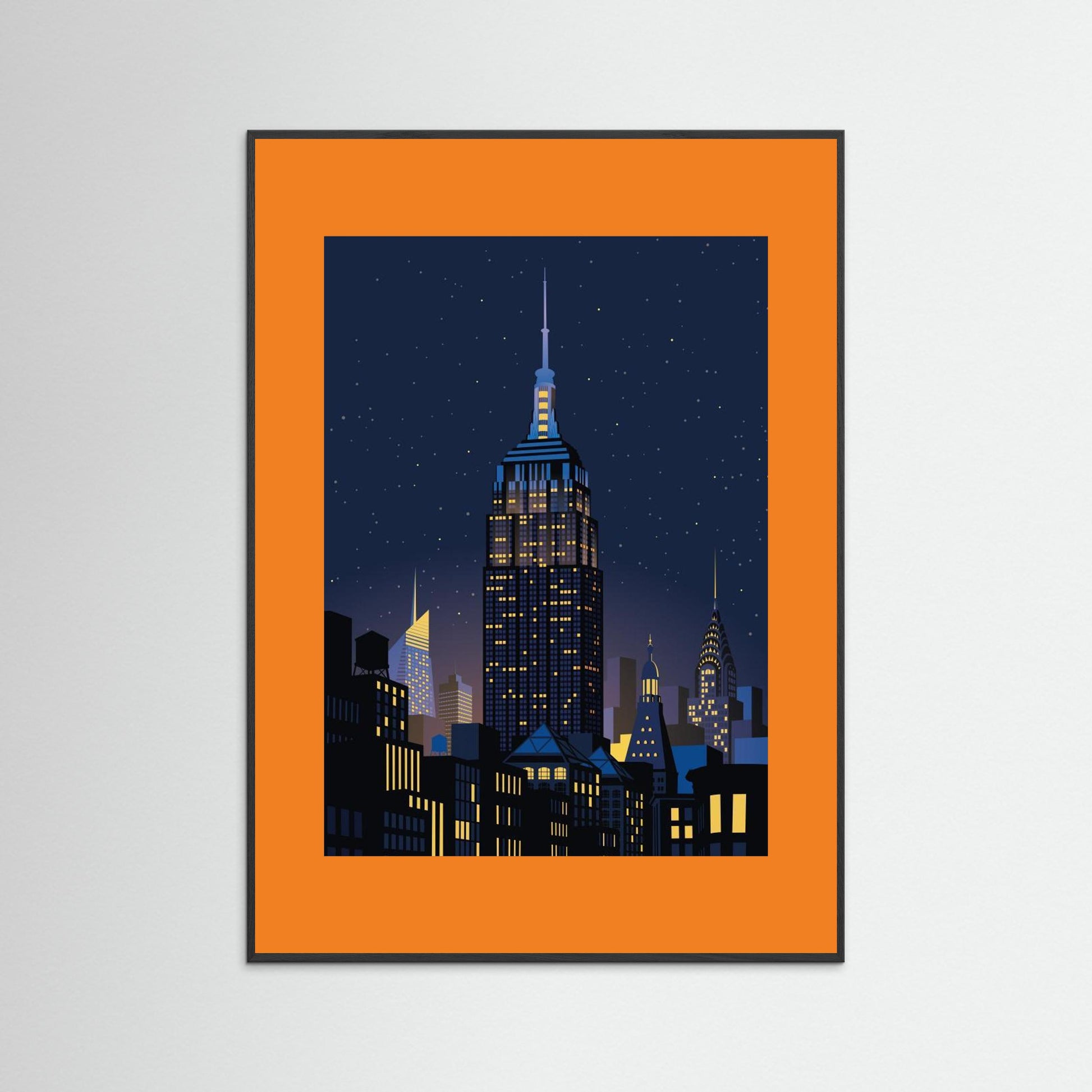 NYC Manhathan by night by Remko Heemskerk