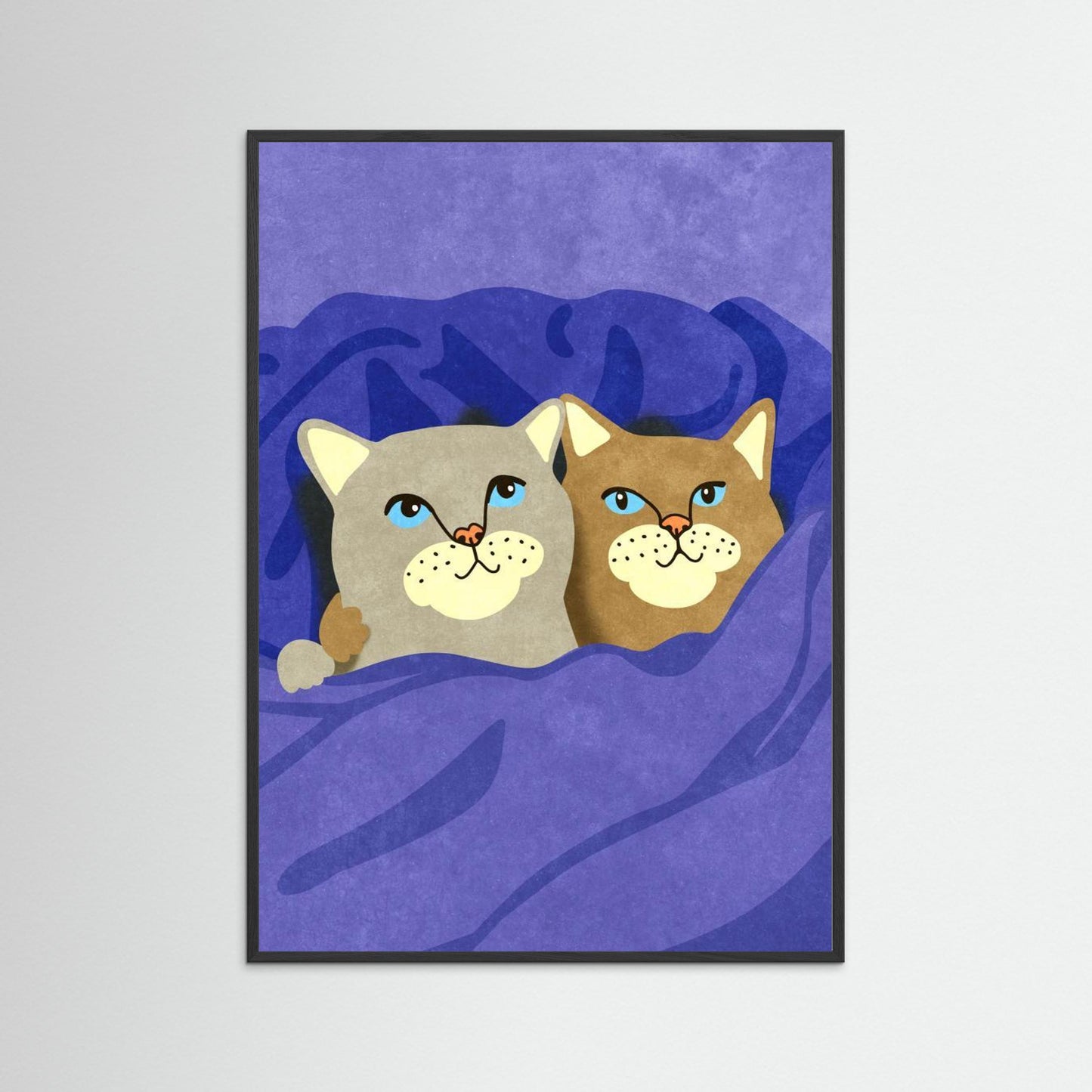 Cats in Bed by Raissa Oltmanns