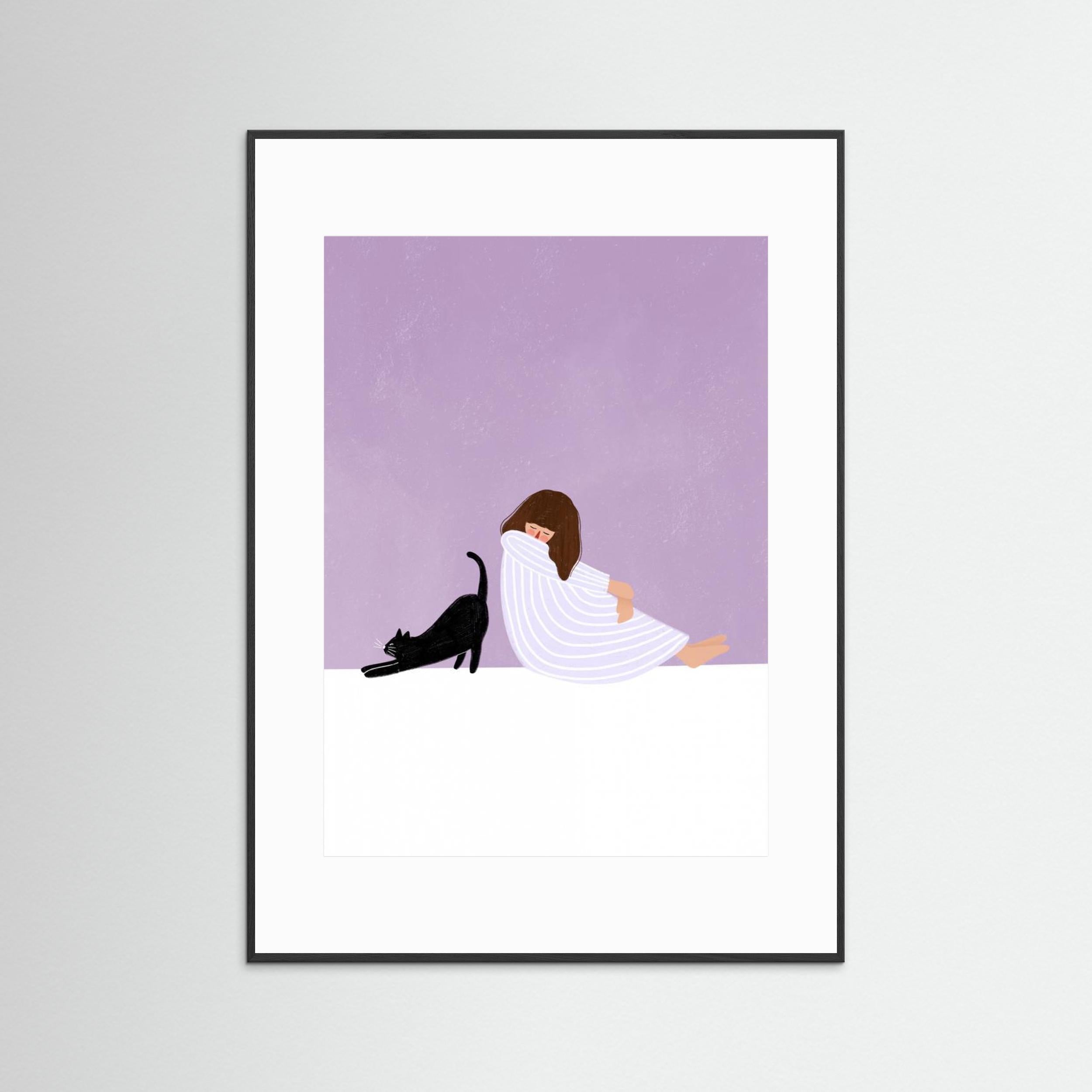 Girl and Cat by Bea Müller