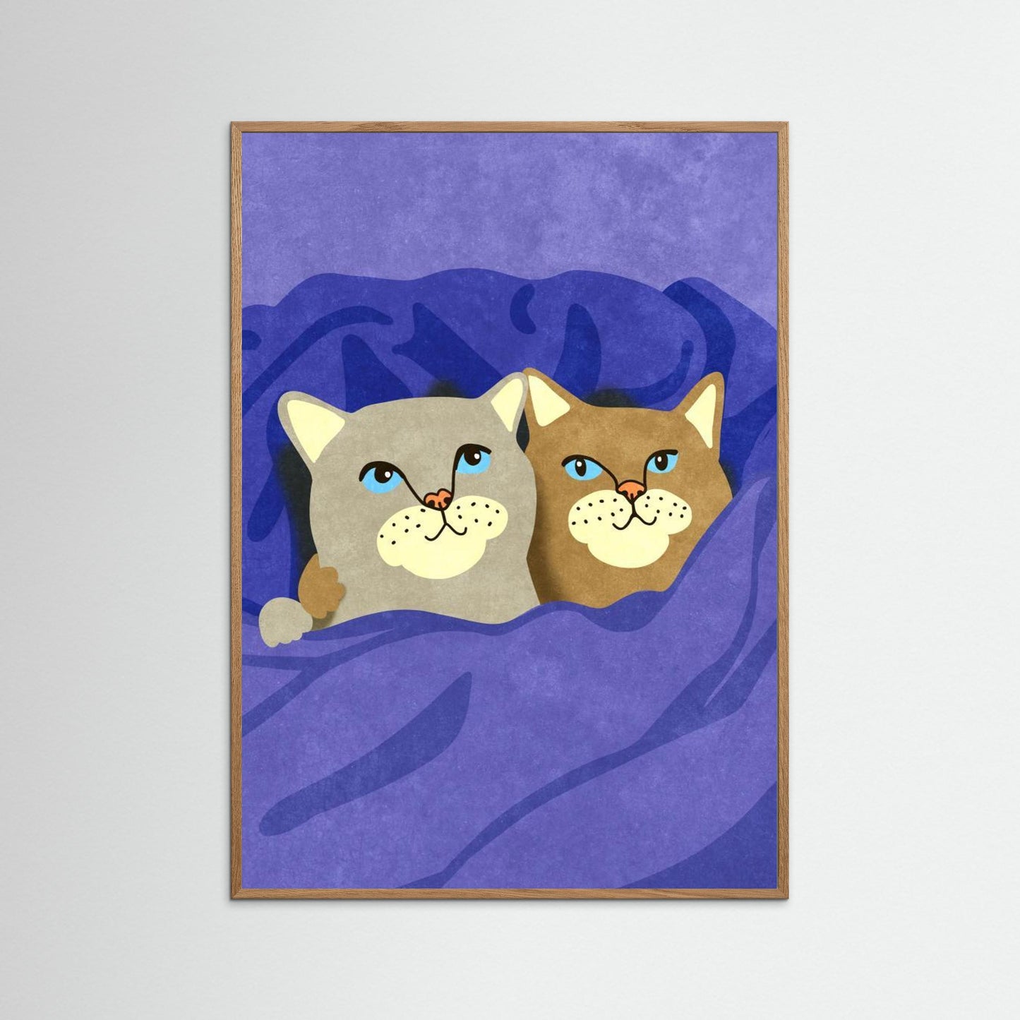 Cats in Bed by Raissa Oltmanns
