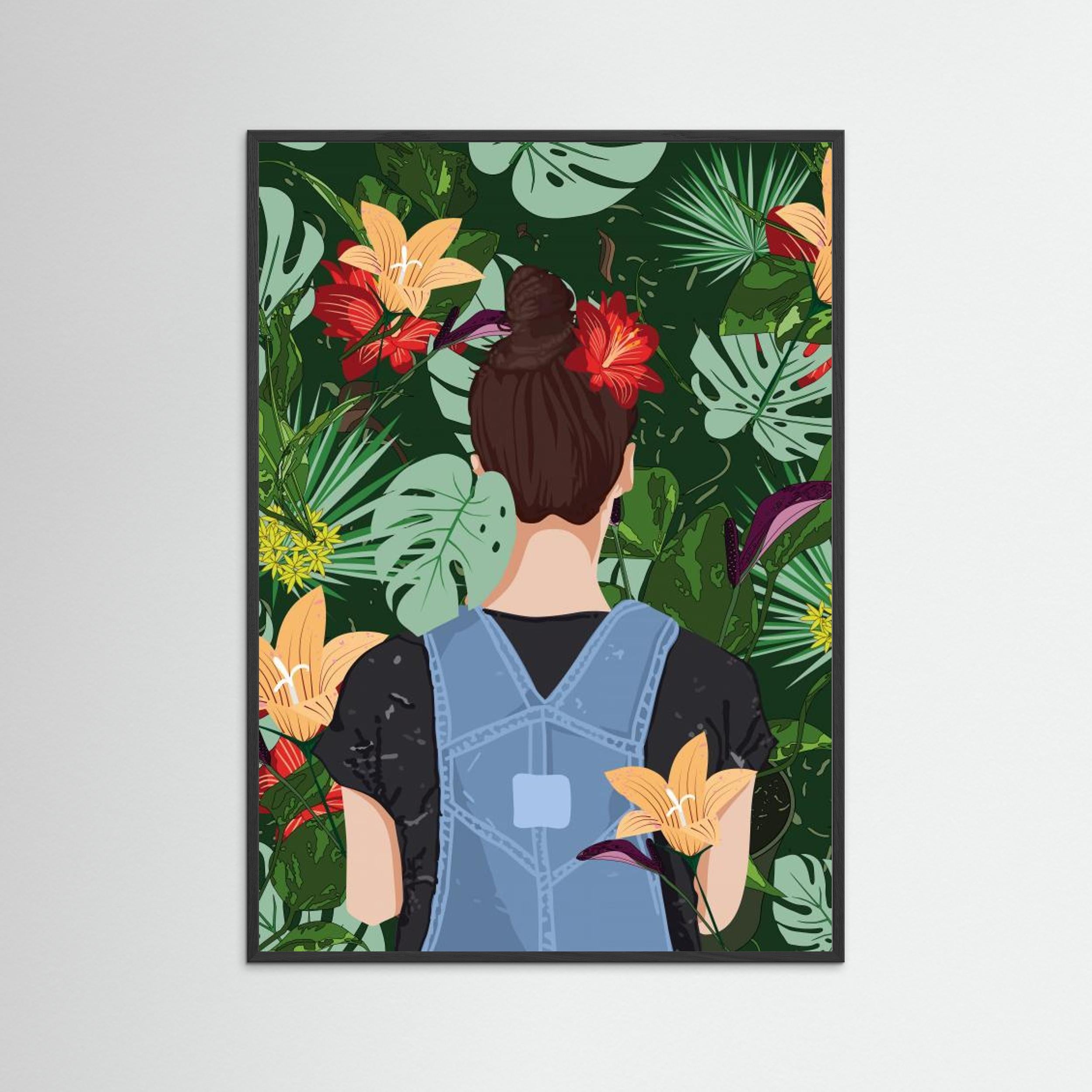 Into the Garden Standard Wall Art by Wall Chart Art Studio