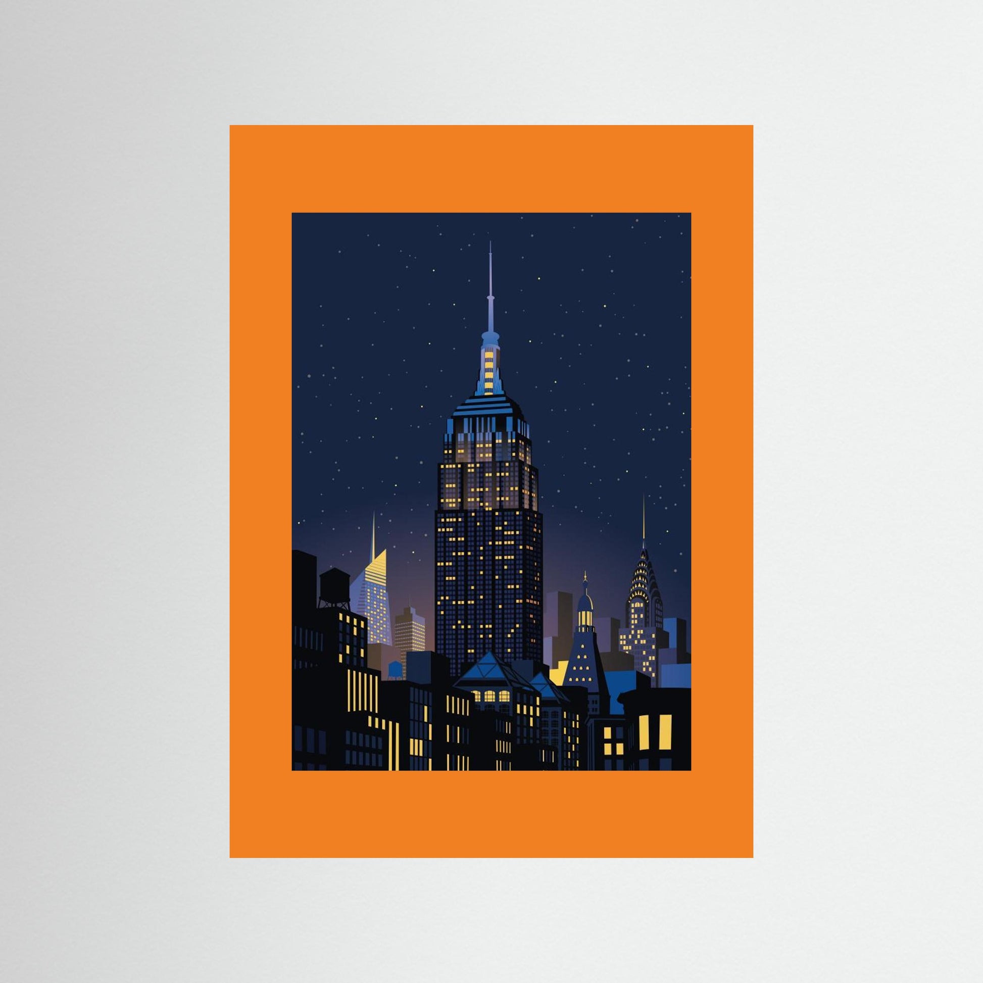 NYC Manhathan by night by Remko Heemskerk