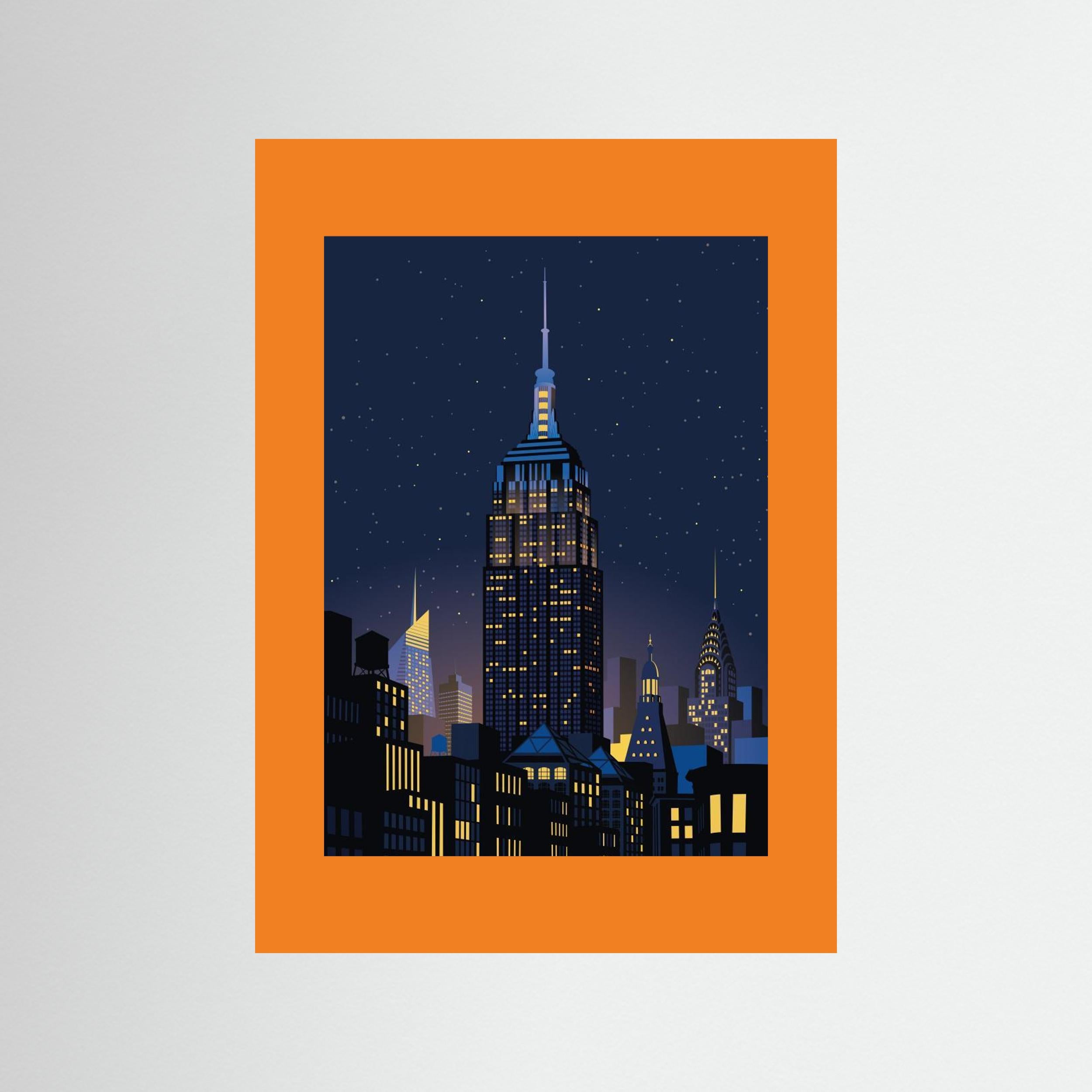 NYC Manhathan by night by Remko Heemskerk