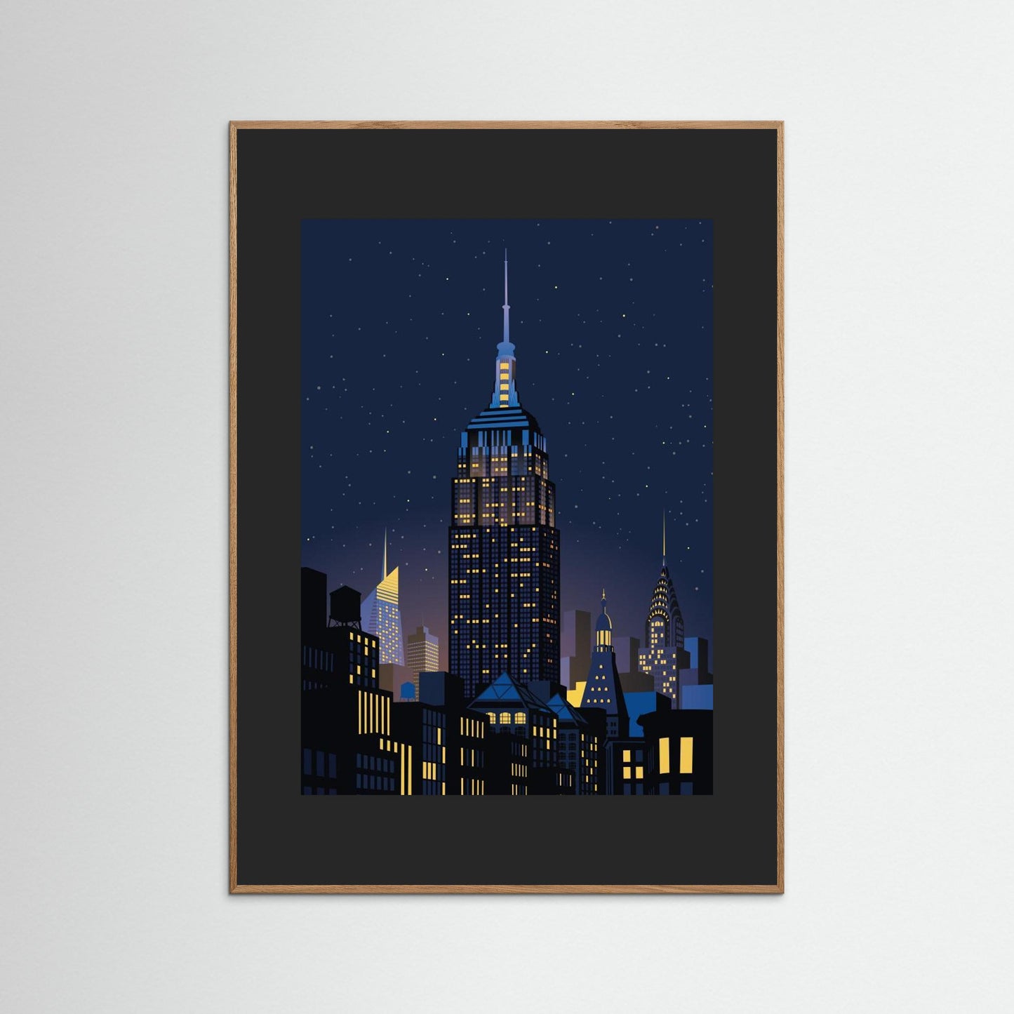 NYC Manhathan by night by Remko Heemskerk