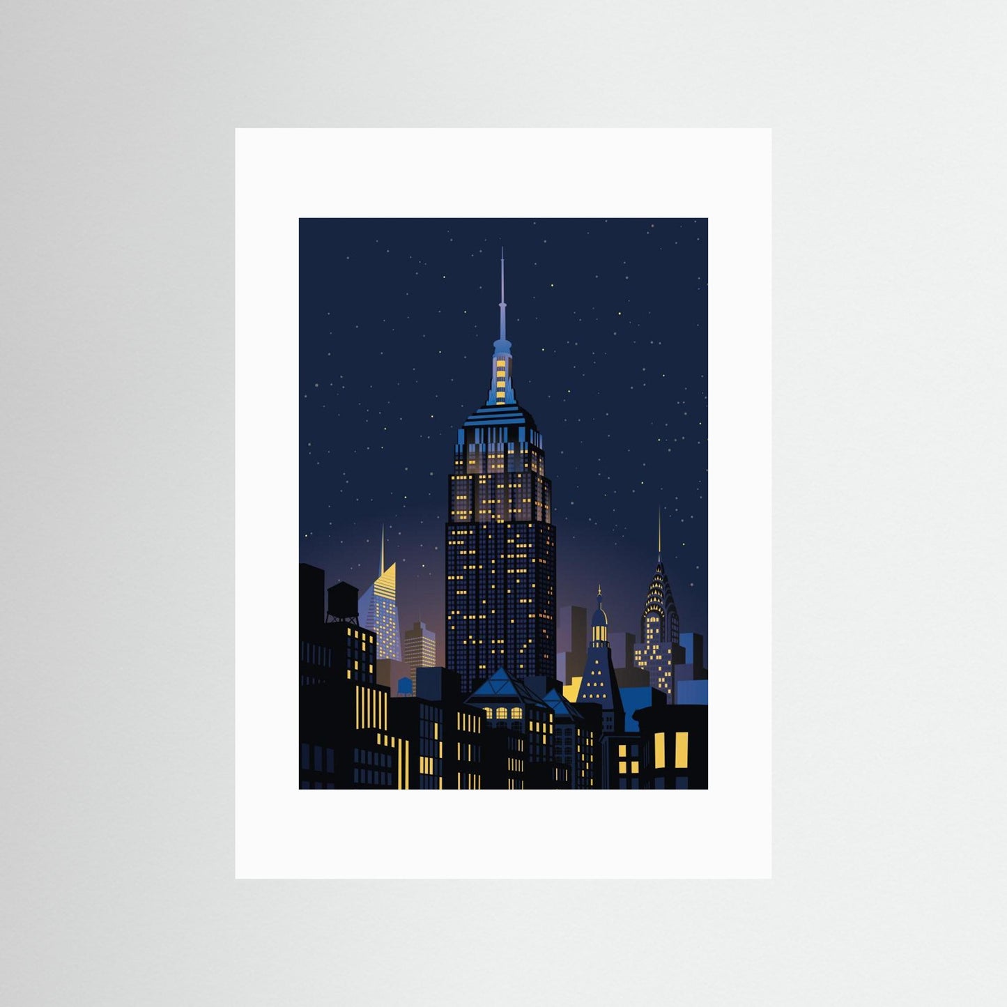 NYC Manhathan by night by Remko Heemskerk