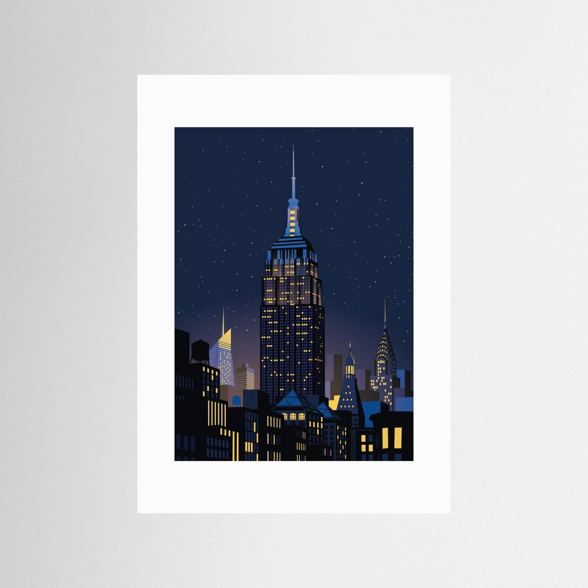 NYC Manhathan by night by Remko Heemskerk