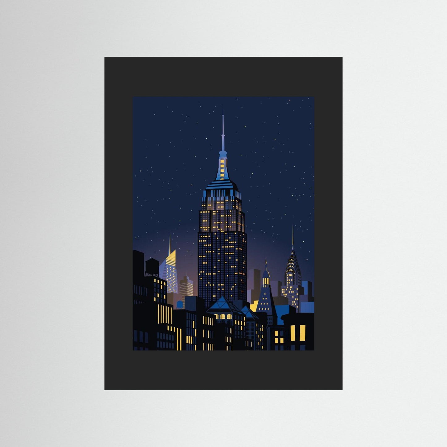 NYC Manhathan by night by Remko Heemskerk