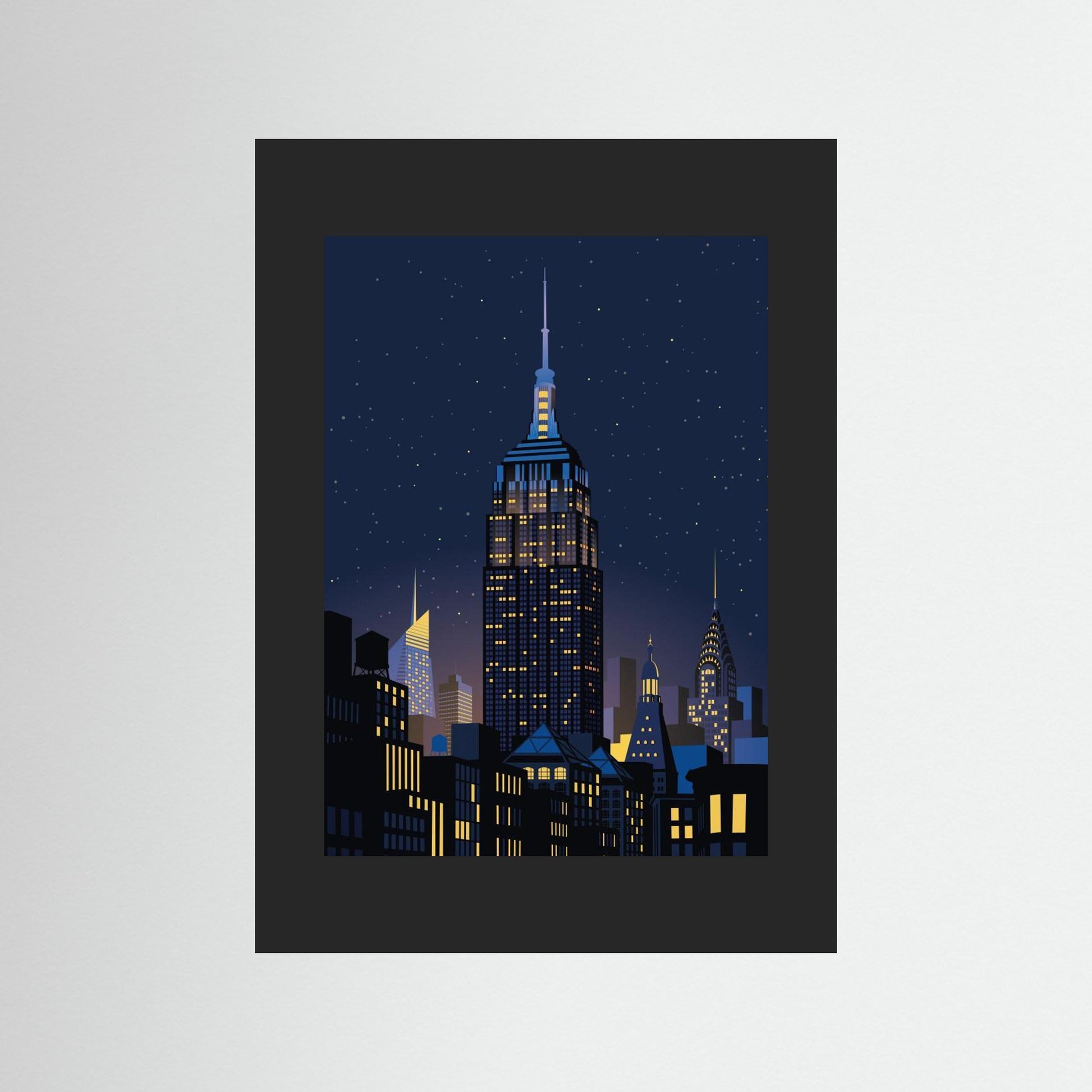 NYC Manhathan by night by Remko Heemskerk