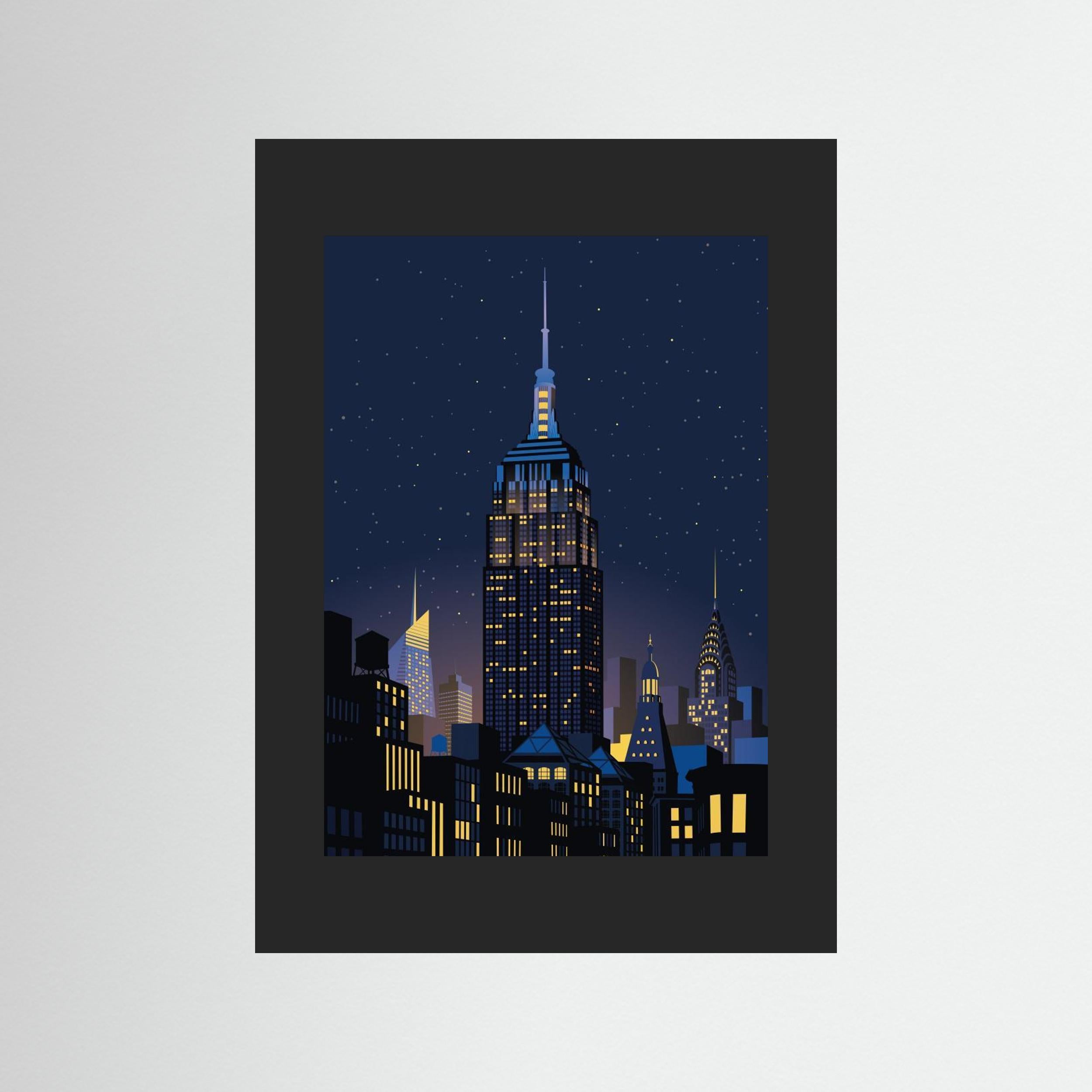 NYC Manhathan by night by Remko Heemskerk