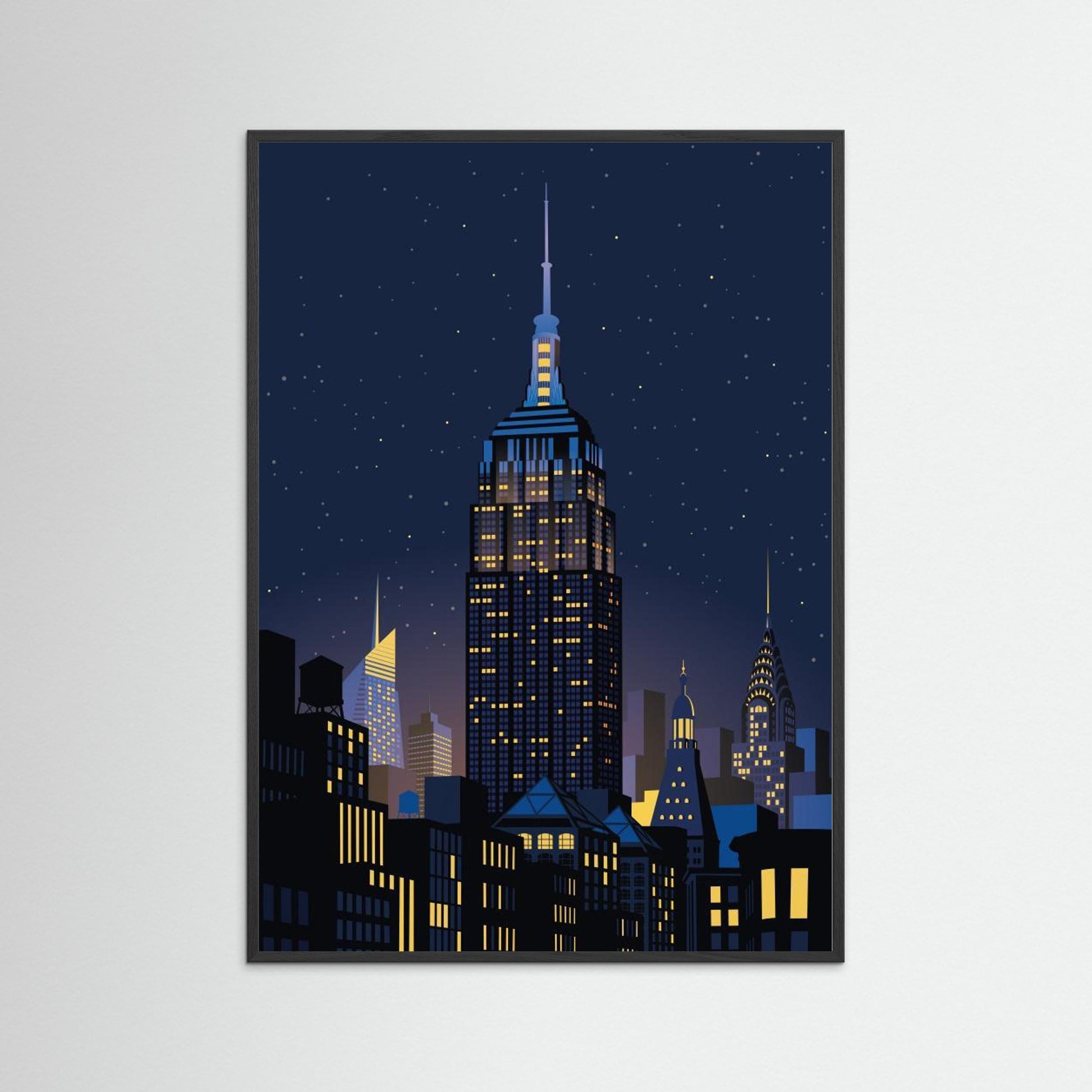 NYC Manhathan by night by Remko Heemskerk