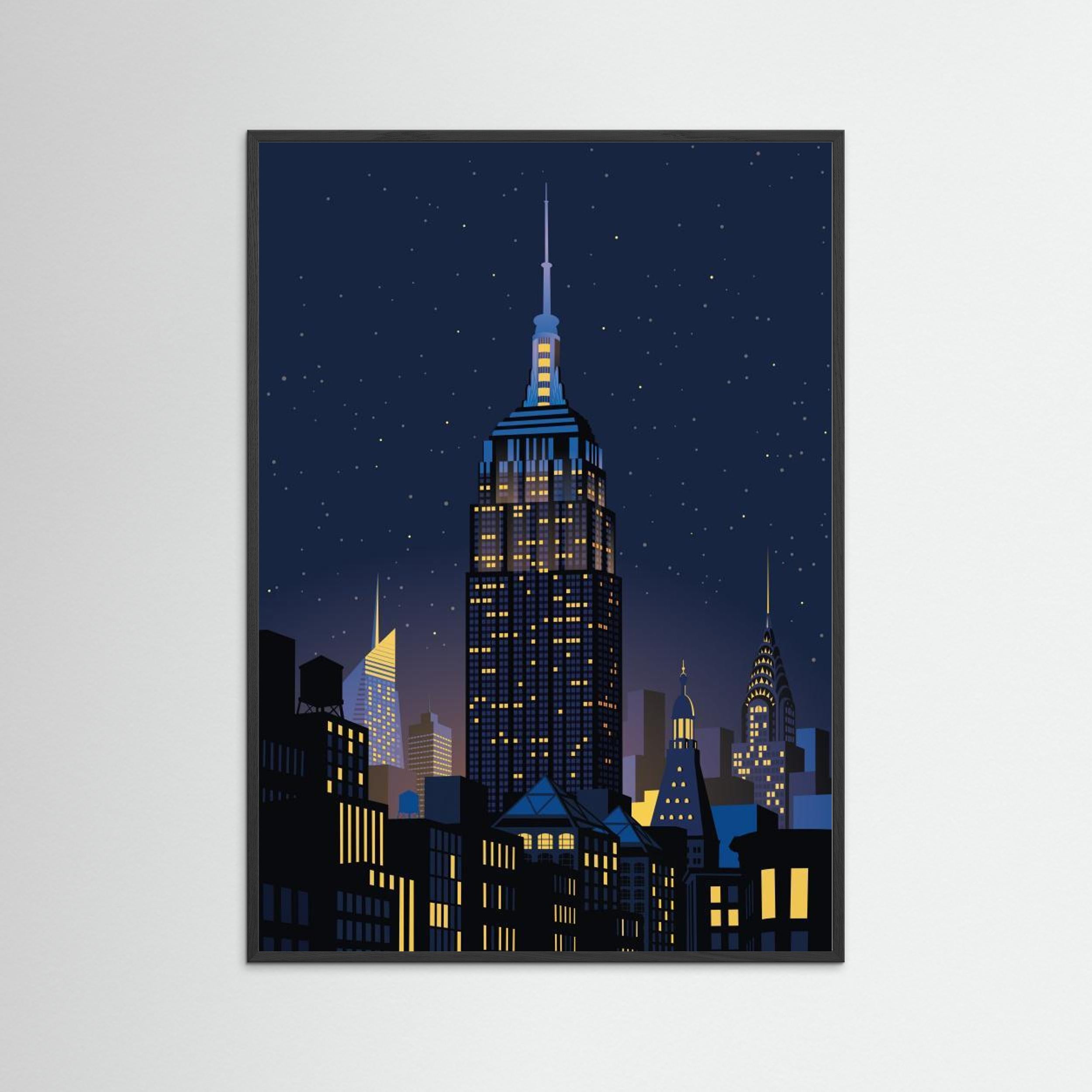 NYC Manhathan by night by Remko Heemskerk