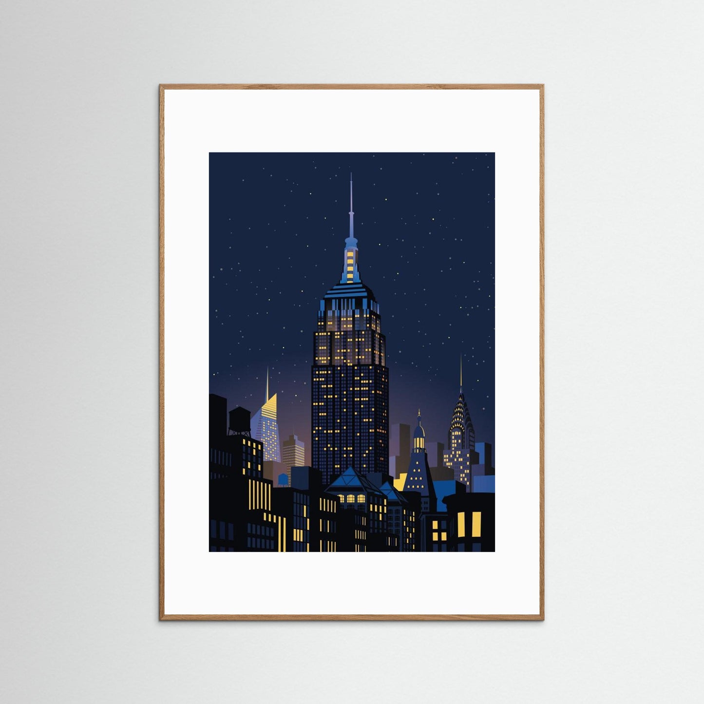 NYC Manhathan by night by Remko Heemskerk