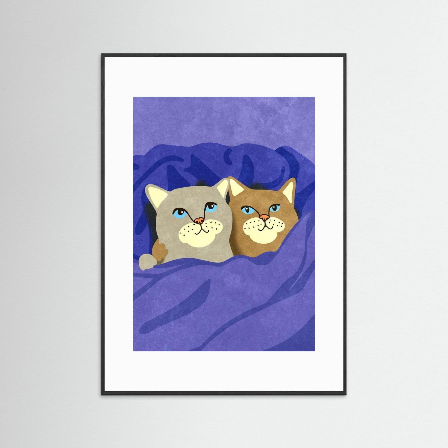 Cats in Bed by Raissa Oltmanns