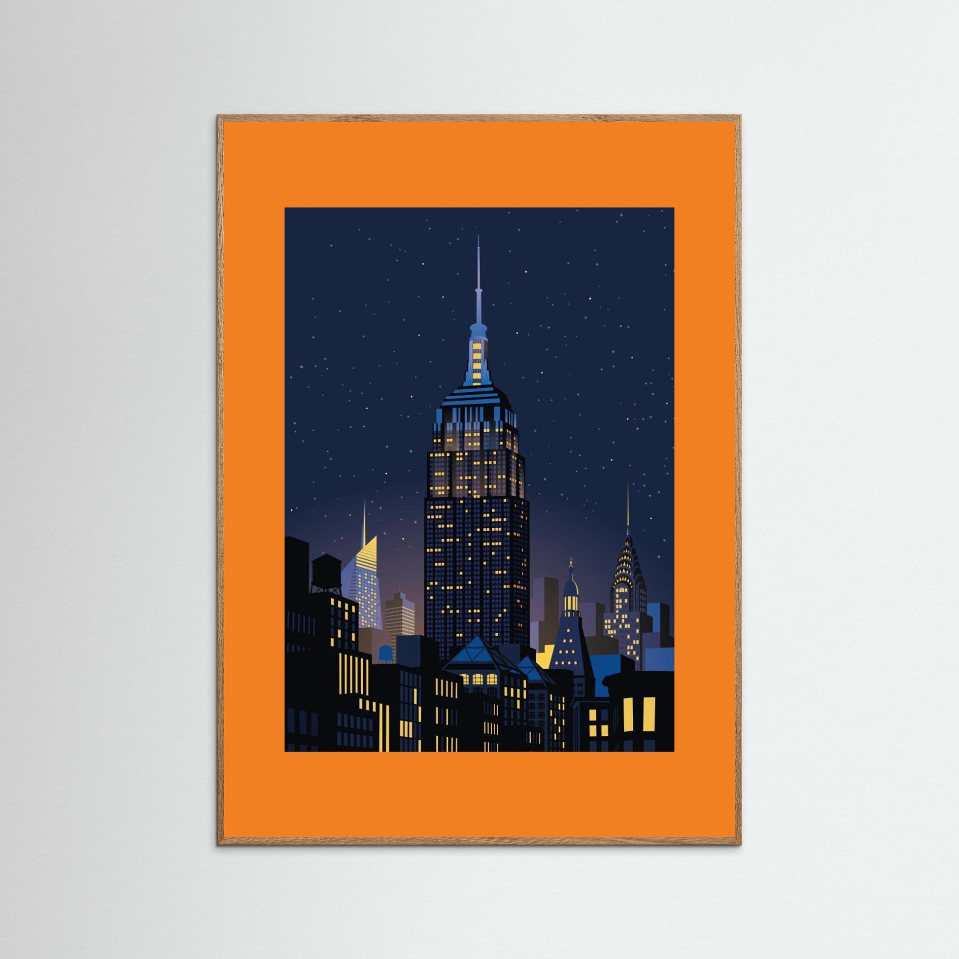 NYC Manhathan by night by Remko Heemskerk