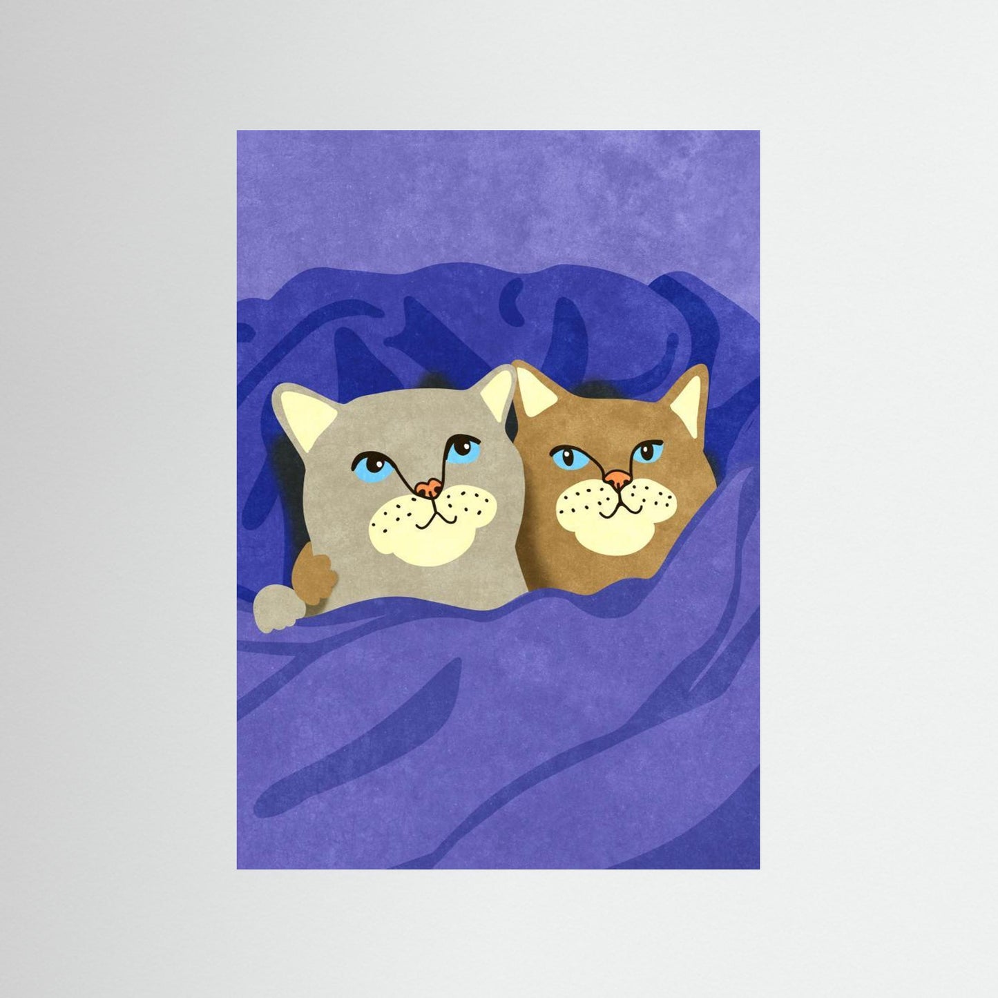 Cats in Bed by Raissa Oltmanns