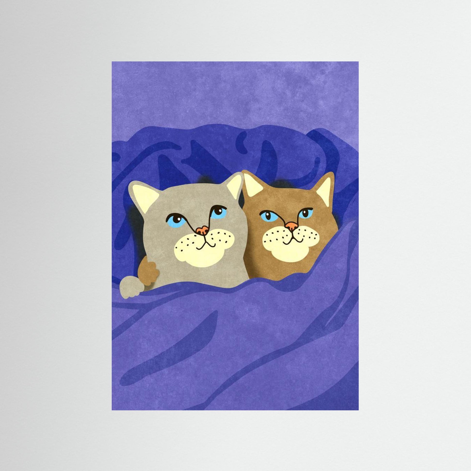 Cats in Bed by Raissa Oltmanns