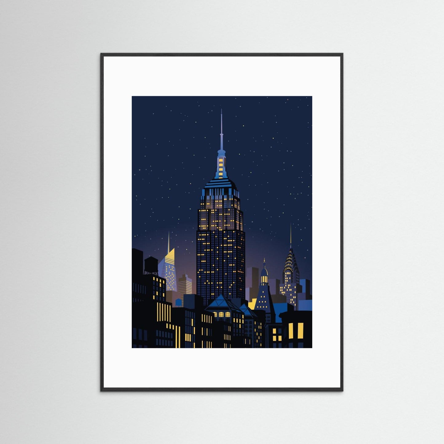 NYC Manhathan by night by Remko Heemskerk