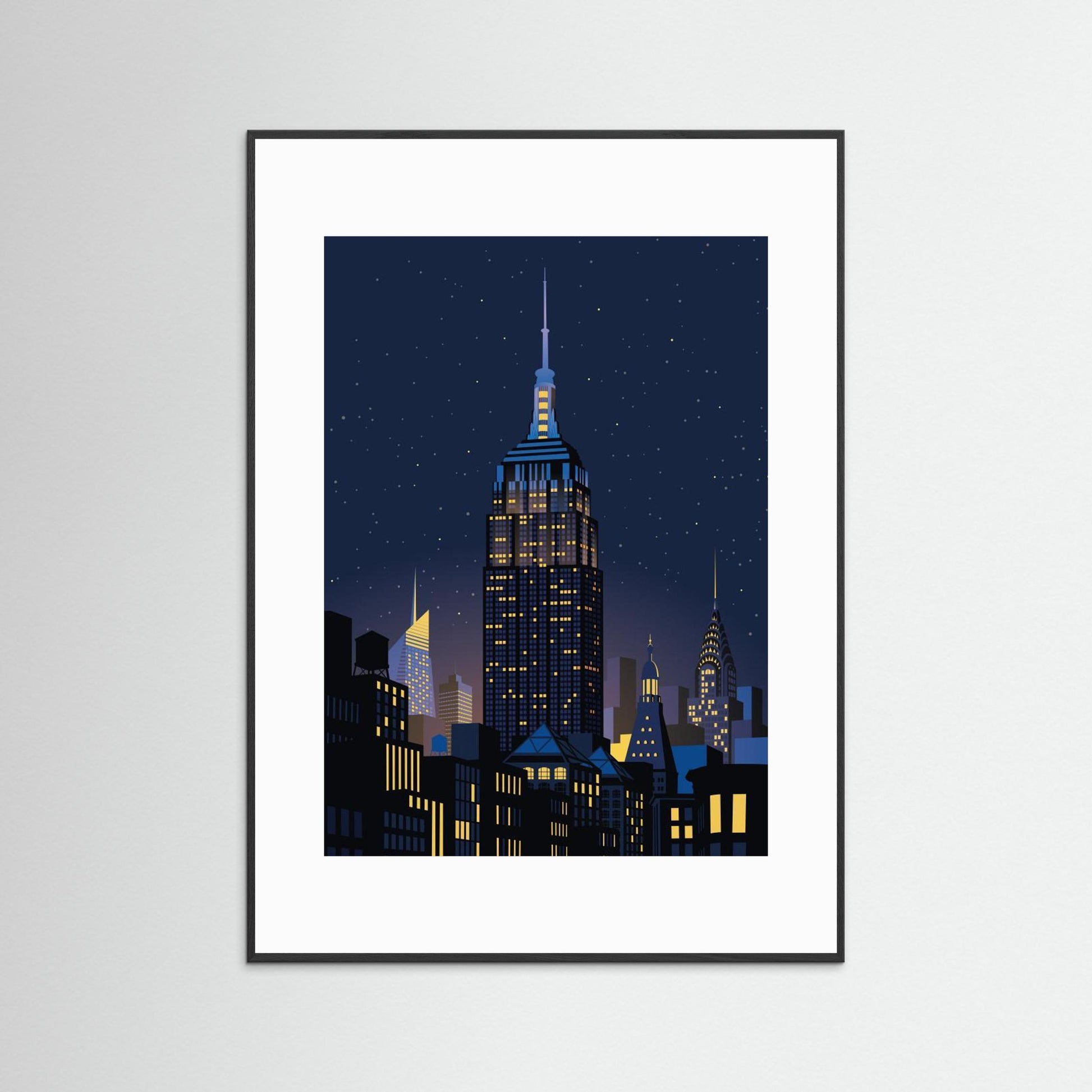 NYC Manhathan by night by Remko Heemskerk