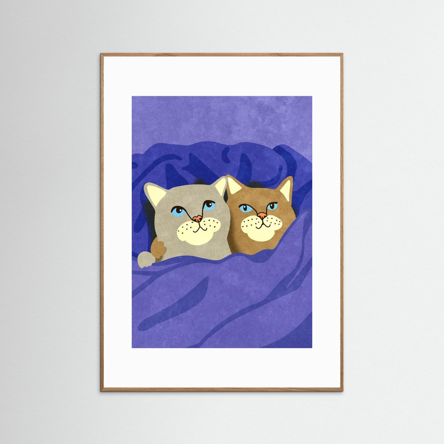 Cats in Bed by Raissa Oltmanns
