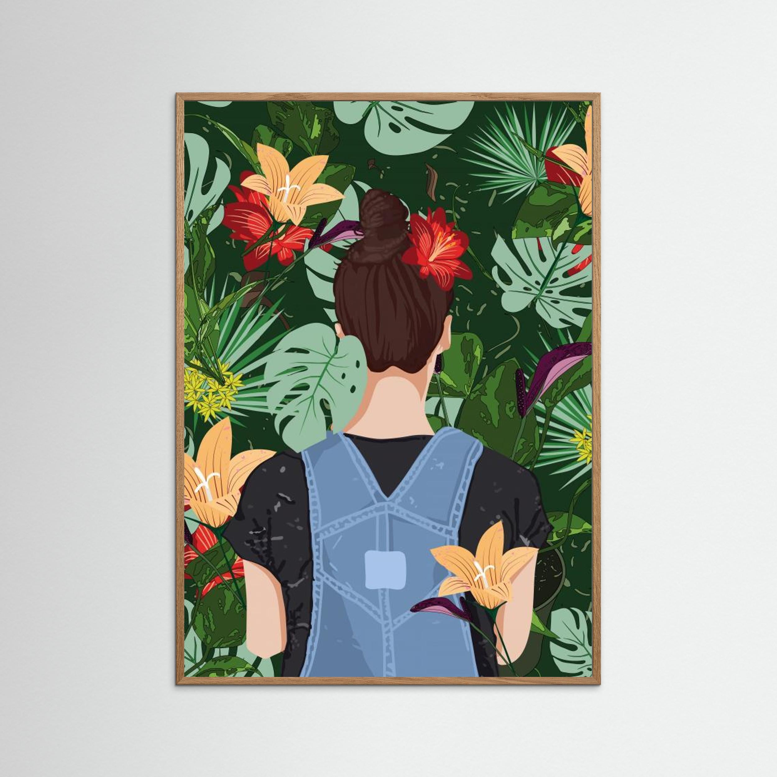 Into the Garden Standard Wall Art by Wall Chart Art Studio