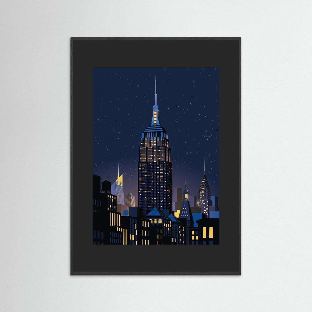 NYC Manhathan by night by Remko Heemskerk