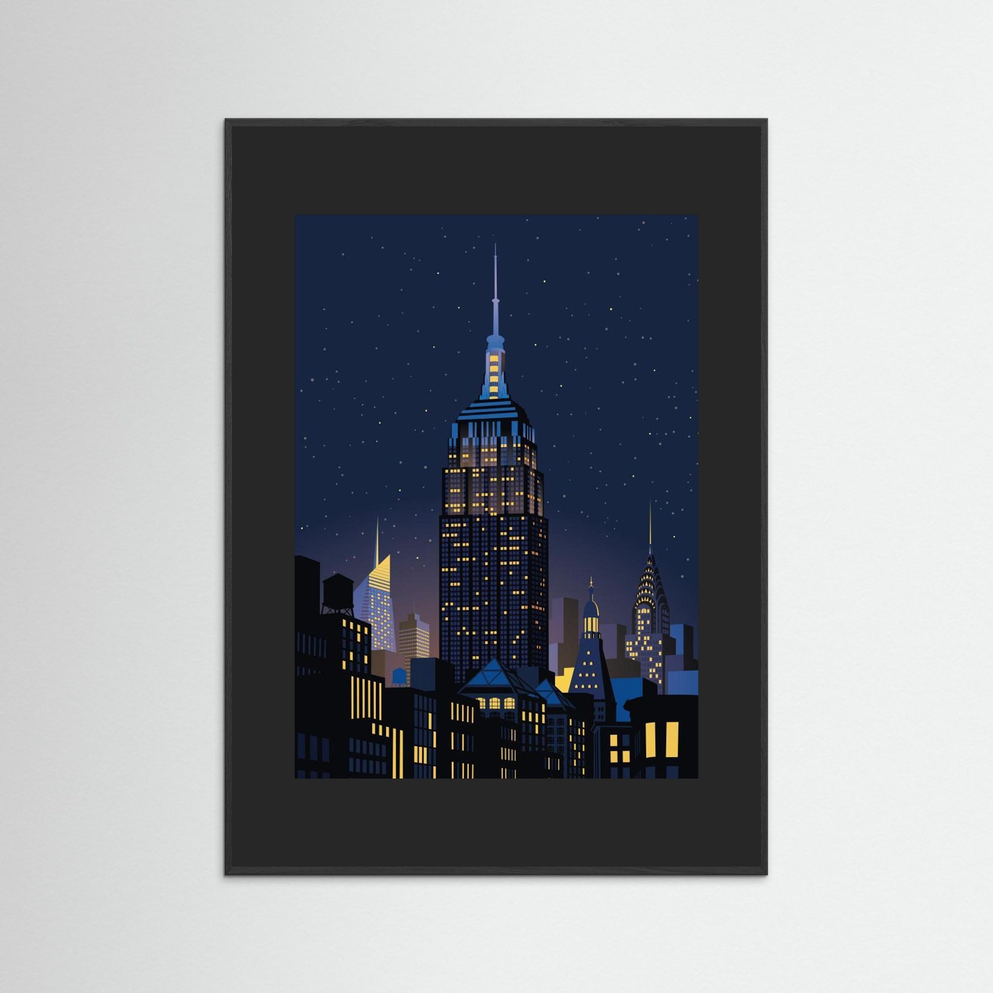 NYC Manhathan by night by Remko Heemskerk