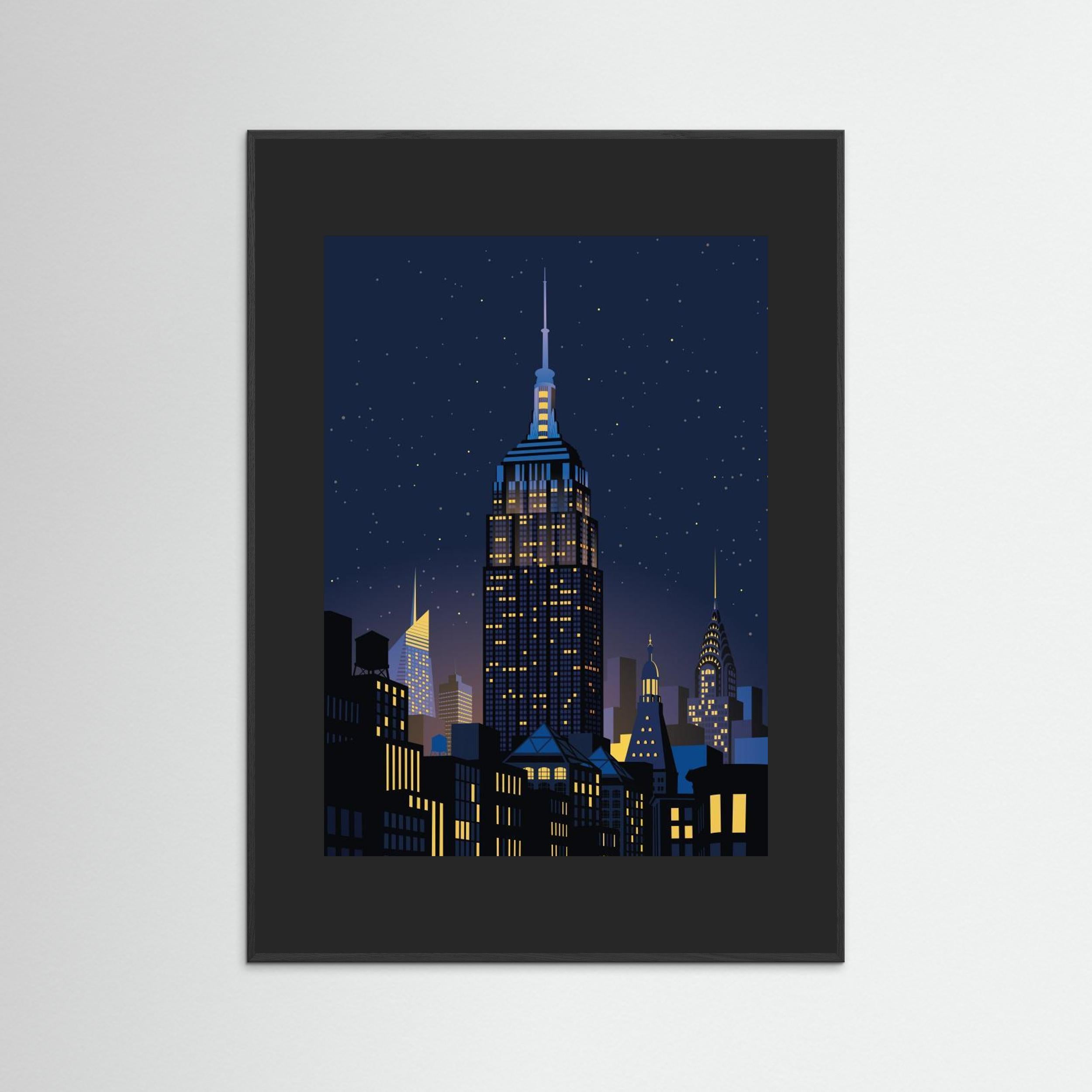 NYC Manhathan by night by Remko Heemskerk